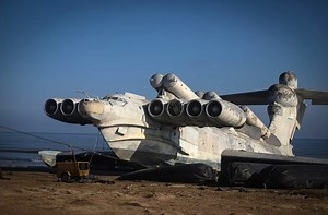 “El monstruo del Mar Caspio”: así es el gigante ekranoplano abandonado realizado por la Unión Soviética