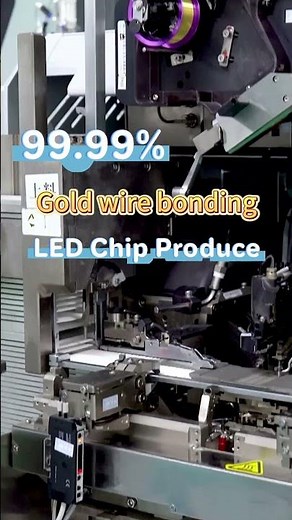99 99% Gold Wire Bonding LED Chip Produce #shorts