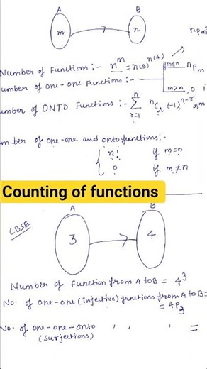 Find number of functions | Class XII || #maths #12maths #jeemains #jee #boardexam #shorts