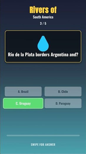 South America Rivers Quiz: Can You Ace All 5 Geography Questions? 🌎