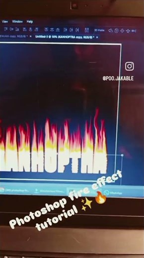 Photoshop fire effect tutorial ✨🔥🔥🔥❤️#download #shortsviral #love #love #downlod