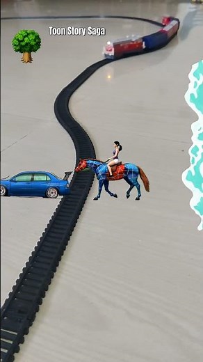 🕷️ Mary Jane Rides a Spider-Man Themed Horse! 🐴 | Fun Cartoon Adventure | Horse Cartoon