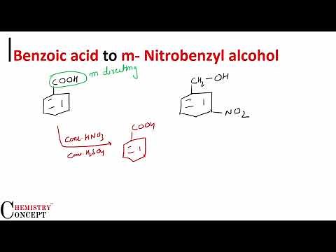 Benzoic acid to m-Nitrobenzyl alcohol | Conversions of Organic Chemistry