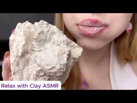 Clay Loose/Airy Part 〖1〗Crunching ASMR | No Talking | Sleep & Stress Relief Triggers | #clayasmr