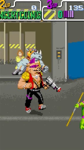 Teenage Mutant Ninja Turtles Arcade Game - Bebop and Rocksteady