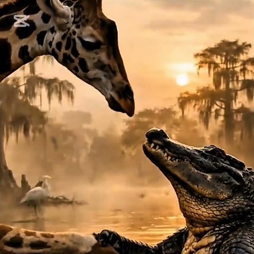 Giraff and crocodile friend ship #comedyshorts #funny #funnyvideo #comedy