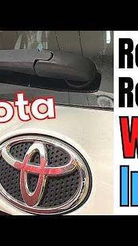 How to Replace Toyota Rear Wiper Inserts | Wiper Blade Removal