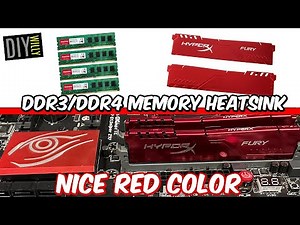 DDR 3/DDR4 Memory RAM Cooler Heatsink Install