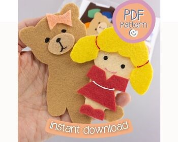 Goldilocks and the Three Bears Felt Board Story Pattern