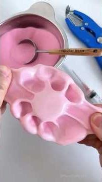 Who could ever say no to making cute pink cherry blossom mochi\r#stressball#stressrelief#diy#toys