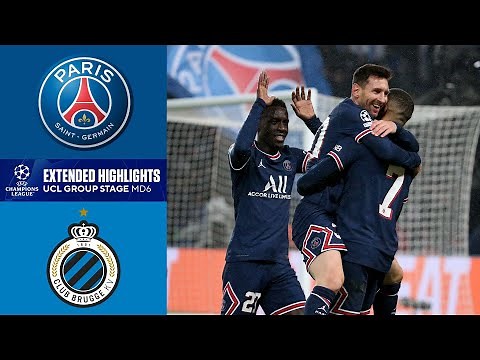 Paris Saint-Germain vs. Club Brugge: Extended Highlights | Group Stage - MD 6 | CBS Sports Golazo