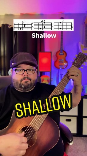 Shallow Guitar Tutorial with Martin Guitar by Lady Gaga & Bradley Cooper