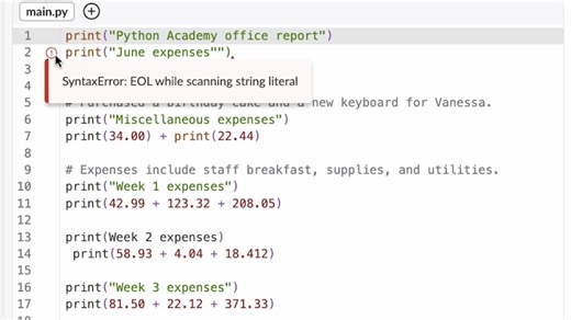 Debugging with stack traces