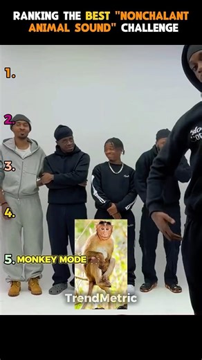 Ranking The Best Nonchalant Animal Sound Challenge 🐒🔊 #shorts #nonchalant #animalsounds #funny