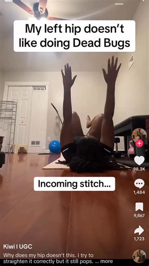 Zaria Francis - Certified Pre & Postnatal Fitness Coach on Instagram: "Don’t underestimate the deadbug yall! Dead bugs aren’t basic. They’re a full core stability test. If your hips pop, back arches, or belly bulges/cones/domes… your body’s telling you it doesn’t have the control yet (and that’s common after babies or if you’re newer to core work) it’s also ok!! It just means we need to regress and get some stability first. That’s why regressions like wall press dead bugs rebuild tension, protec