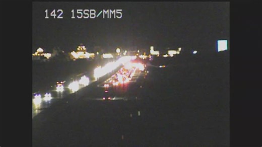 Multi-vehicle crash closes southbound I-15 near Nevada-California border