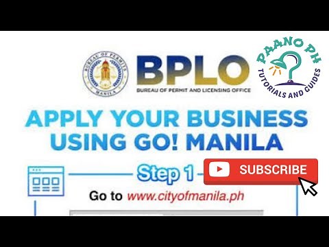 Paano kumuha ng Business Permit Online #GoManila