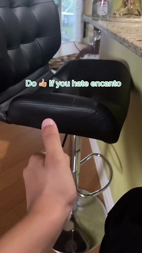 Stylish Black Leather Bar Stool for Modern Kitchens