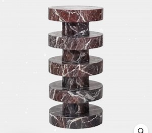 Handcrafted Marble Pedestal – Modern Sculptural Side Table – Natural Stone Display Stand - Etsy