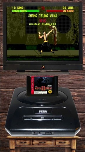 Mortal Kombat 2 (1994) | Shang Tsung Fatality | Sega Genesis Gameplay