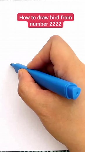 13M views · 124K reactions | Let's draw a bird using number from 2222 - Step by step guide for kids. #stepbystepguideforkids #artwork #drawingtutorial #kidsactivities #reelsvideo #fbreels | Monica Aguilar | Facebook