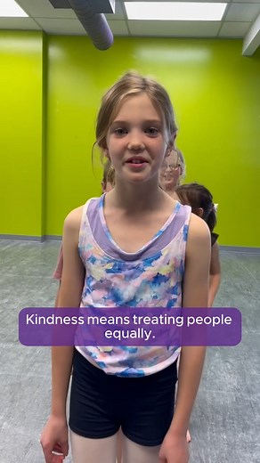 Meet our PreComp 2s! 💜✨ For us and the DE family, dance is so much more than just dance. It’s a practice that sets the foundation for the rest of our dancers’ lives. We aim to empower our dancers with skills and experience that help them leave the studio feeling confident and empowered. Year after year we watch our dancers go on to be incredible members of our community and we can’t wait to watch these special little humans grow and do the same! Here's what kindness means to them! We can't wait