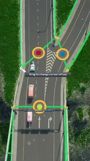 Highway off Ramp - Using Intersection Line Marking Tool / Node Controller -Cities Skylines Airports