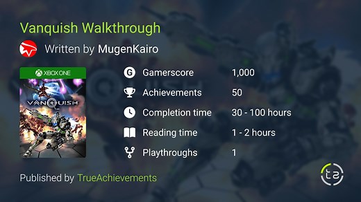 Vanquish Walkthrough - Complete Game Guide