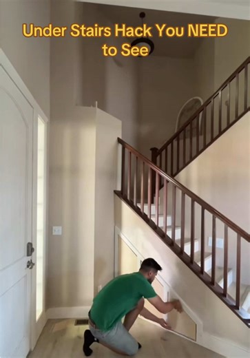 Innovative Hidden Shoe Storage Under Stairs
