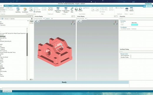 Simcenter Testlab几何模型的导入和数据关联