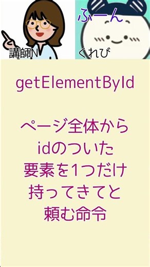 【JavaScript】getElementByIdって何？ #プログラミング初心者
