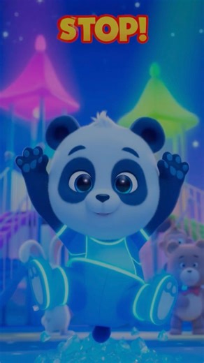 FAST MODE Freeze Dance ⚡🧊 | Can YOU Keep Up? 😂 | Tiko Glow Panda #shorts