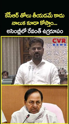 కేసీఆర్ తోలు తీయడమే కాదు నాలుక కూడా కోస్తాం...అసెంబ్లీలో రేవంత్ ఉగ్రరూపం | Revanth Reddy | CVR News