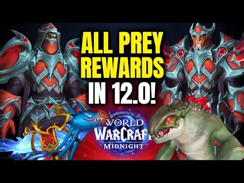 Prey System Preview & Rewards! Unique Cosmetics, New Mounts & More! WoW Midnight 12.0 | Preyseeker