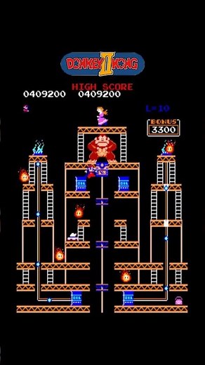 Donkey Kong II: Jumpman Returns 75 – Classic Arcade Gameplay#shorts