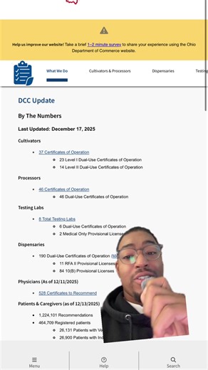 Latest Ohio department of cannabis control numbers. $3.3 billion in cannabis sales. They took out the social equity money for communities most harmed by the war on drugs. That’s millions of dollars slated for black, brown, poor, and working class Ohioans that will miss out because of SB 56. It will also be the same reason many poor, low income and working class Ohioans will get tripped up by the new fines and criminal penalties enacted by ohio sb 56. #ohio