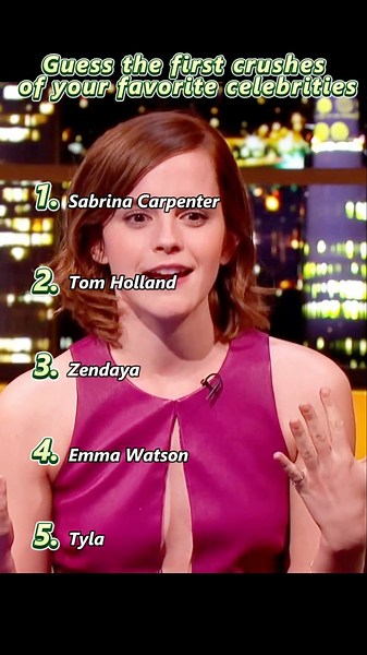 Guess the first crushes of your favorite celebrities#fouryou #funny #crush #celebrity #shorts