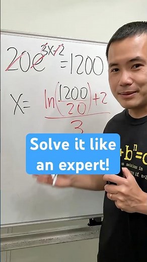 How to solve an exponential equation like an expert