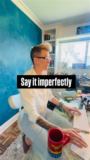 Melanie Spring on Instagram: "What if you just said what you need to say? What happens if you unmute yourself? 🫶🏼 Tag a friend who needs to hear this."