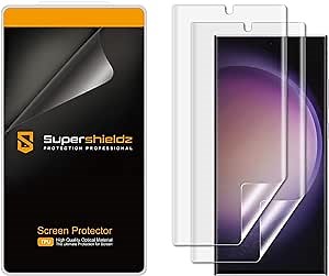 Supershieldz (2 Pack) Designed for Samsung (Galaxy S23 Ultra) Screen Protector, High Definition Clear Shield (TPU)