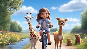 Cartoon, Animal, Animated. Free Stock Video