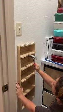 Build my own cabinets with drawers ✅ Build my own Murphy door ✅ Pantry remodel and organization ✅