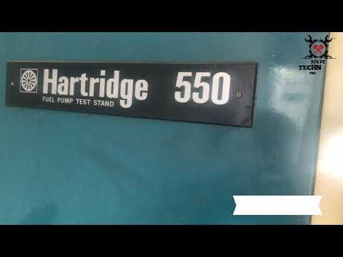 Diesel fuel injection pump calibration check on hartridge 550 fuel pump test stand