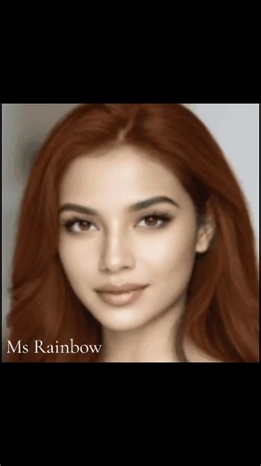 Ms Rainbow-Shine Bright ✨️ #beauty #beautyfilter #filter #brownhair #hair