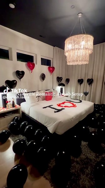 Anniversary Love🖤♥️ 💌DM or email: cherishyourluv@gmail.com to book your hotel setup Packages & Pricing located in bio and caption Anniversary Packages ❤️HERE'S TO FOREVER $200 2 HOUR MIN. SETUP TIME * 24 NON HELIUM LATEX CEILING BALLOONS * MIN. 1,200 FAUX ROSE PETALS * LED TEALIGHT CANDLES * CUSTOMIZED BALLOON BANNER * BED DESIGN * FAUX ROSE PETAL FLOOR AISLE * 4X6 PICTURE OF COUPLE FRAMED * CLEAN UP BAG 😍I LOVE YOU THIS MUCH $325 2 1/2 HOUR MIN. SETUP TIME * 24 NON HELIUM LATEX BALLOONS * MI