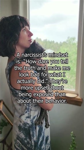 Narcissists can't handle accountability, so they rage at you for naming what happened.