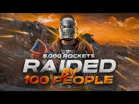 How We Survived an 8000 Rocket Raid! 20 vs 100 in Rust on Vital 2x Eu Monthly