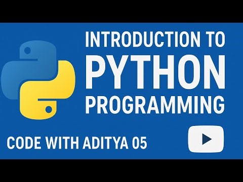 Introduction To Python Programming