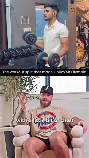 ￼Gym tips by cbum the best split that made cbum mr.olympia #gym #cbum #motivation #split