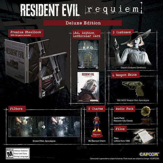 Resident Evil Requiem Deluxe Edition   Steelbook for PlayStation 5